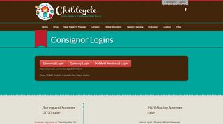 
                            1. Consignor Logins | Childcycle Consignment Sale