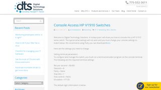 
                            9. Console Access HP V1910 Switches - Reno, Sparks, Carson City ...