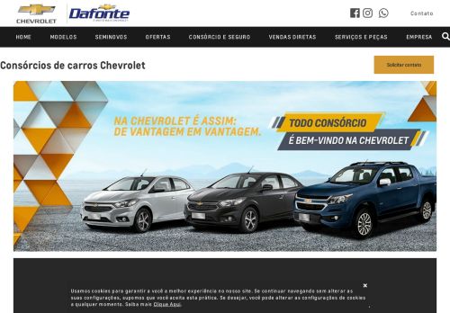 
                            12. Consórcio | Dafonte Ceará Borges de Melo | Concessionária Chevrolet