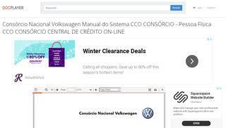 
                            13. Consórcio Nacional Volkswagen Manual do Sistema CCO ...