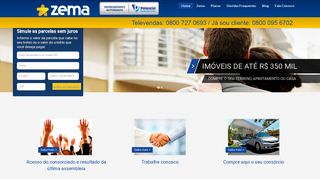 
                            5. Consórcio Zema: Homepage