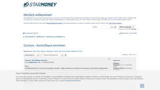 
                            10. Consors - Konto/Depot einrichten - Die StarMoney Community