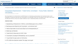 
                            13. Consorsbank Depotwechsel – Trader Konto, Juniordepot – Young ...