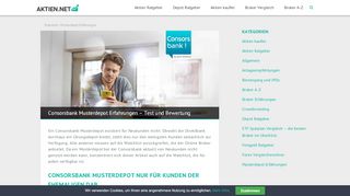 
                            7. Consorsbank Musterdepot - Erfahrungen & Bewertung - aktien.net