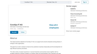 
                            7. ConsSys IT AG | LinkedIn