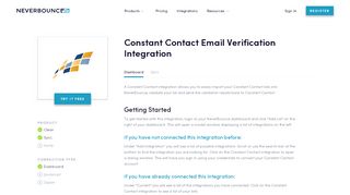 
                            4. Constant Contact Email Verification Integration | NeverBounce