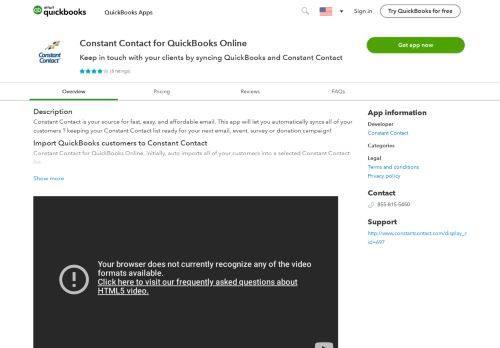 
                            5. Constant Contact for QuickBooks Online | QuickBooks App ...