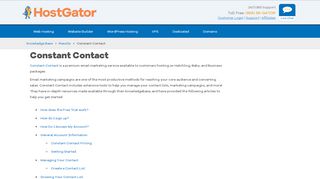 
                            4. Constant Contact « HostGator.com Support Portal