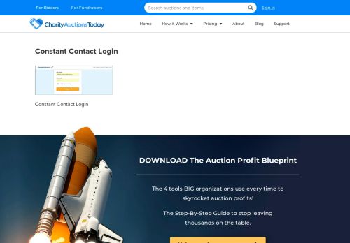 
                            6. Constant Contact Login | Charity Auctions Today