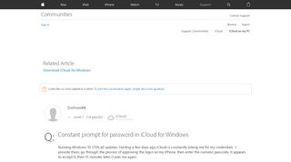 
                            1. Constant prompt for password in iCloud fo… - Apple Community