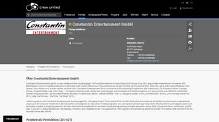 
                            10. Constantin Entertainment GmbH | Crew United