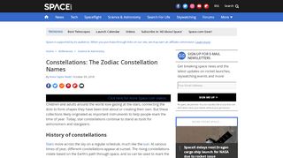 
                            13. Constellations: The Zodiac Constellation Names | Space - Space.com