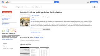 
                            11. Constitutional Law and the Criminal Justice System