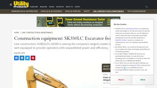 
                            11. Construction equipment: SK350LC Excavator from KOBELCO - Utility ...