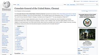 
                            10. Consulate General of the United States, Chennai - Wikipedia