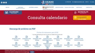 
                            5. Consulta Calendario Examenes Cambridge Exams Andalucía