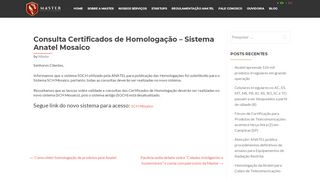 
                            11. Consulta Certificados de Homologação – Sistema Anatel Mosaico ...