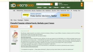 
                            8. [Consulta] Conexion a Internet barata, ilimitada y para 2 meses en ...