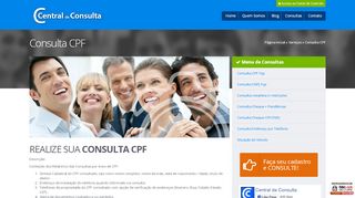 
                            5. Consulta CPF e CNPJ - Central da Consulta