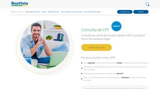 
                            4. Consulta CPF Grátis - Consumidor Positivo Boa Vista