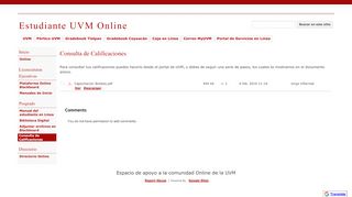 
                            10. Consulta de Calificaciones - Estudiante UVM Online - Google Sites