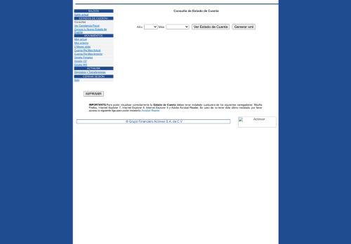 
                            13. Consulta de Estado de Cuenta - Actinver