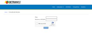 
                            6. Consulta Veicular - Central Integrada de Serviços - Detran/RO