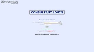 
                            8. Consultant Login - Imagemakers