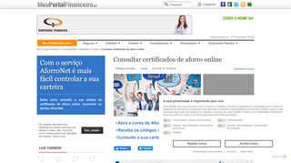 
                            6. Consultar certificados de aforro online | Investimentos