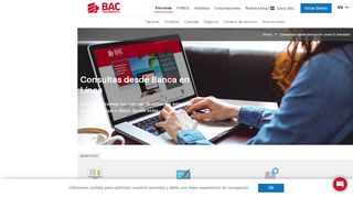 
                            3. Consultas desde Banca en Línea El Salvador | BAC