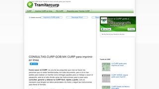 
                            8. CONSULTAS.CURP.GOB.MX CURP para imprimir en linea | Tramitar ...