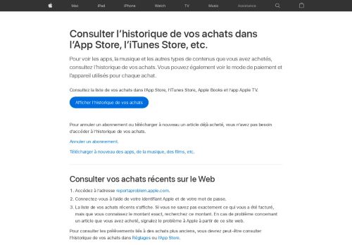 
                            8. Consulter l'historique de vos achats effectués dans l'App Store ou l ...