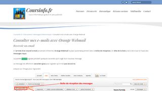 
                            12. Consulter mes e-mails avec Orange Webmail | Coursinfo.fr