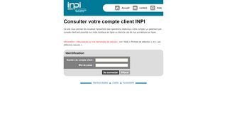 
                            1. Consulter votre compte client INPI - Login - INPI : Extranet Compte ...