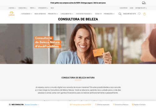 
                            5. Consultora de Beleza | Natura