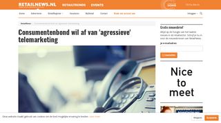 
                            7. Consumentenbond wil af van 'agressieve' telemarketing - RetailNews.nl