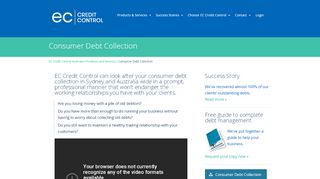 
                            3. Consumer Debt Collection - EC Credit Control