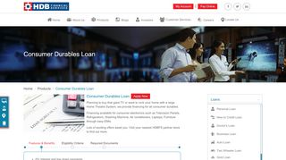 
                            1. Consumer Durable Loan | HDBFS - HDB Financial Services