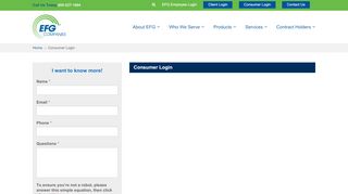 
                            9. Consumer Login | EFG Companies