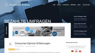 
                            7. Consumer-Opinion Erfahrungen - Umfragen-portal.com
