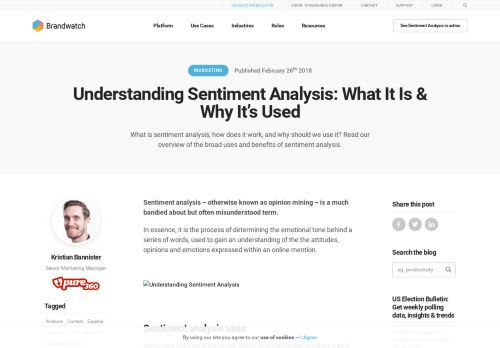 
                            4. Consumer Sentiment Analysis Tool | Crimson Hexagon