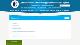 
                            4. CONSUMERS - Chamundeshwari Electricity Supply Corporation Limited