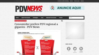 
                            12. Consumidor prefere PDV regional a gigantes - PDV News