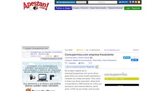 
                            5. Consupermiso.com empresa fraudulenta, Ciudad de México, Distrito ...