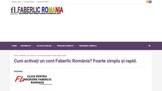 
                            11. Cont Faberlic Romania, Faberlic cod de activare cont