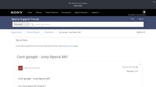 
                            8. Cont google - sony Xperia XA1 - Support forum
