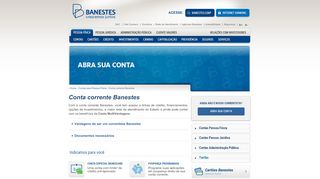 
                            7. Conta corrente Banestes - O banco sempre perto de você