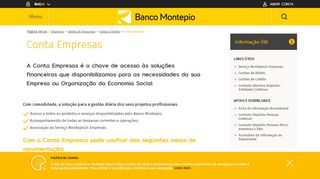 
                            5. Conta Empresas | Montepio