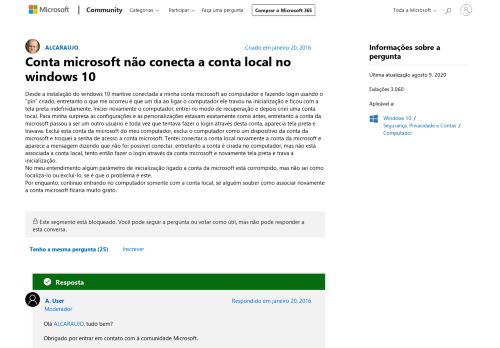 
                            6. Conta microsoft não conecta a conta local no windows 10 ...