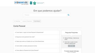 
                            2. Conta Pessoal – Standvirtual